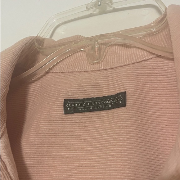 Ralph Lauren Light Pink Corduroy Jean Jacket - Picture 3 of 8